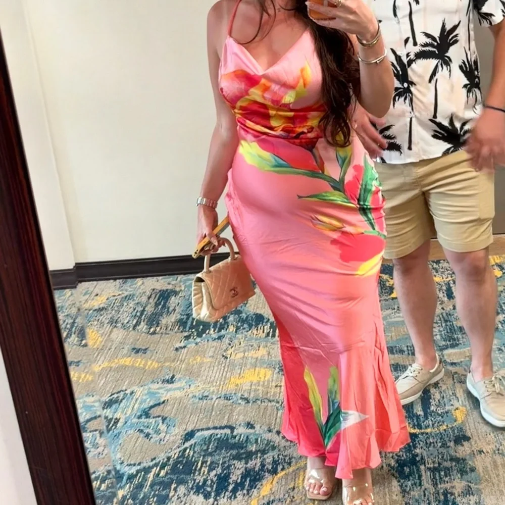 JLUXLABEL Pink Floral Maxi Dress - Picture 4 of 4